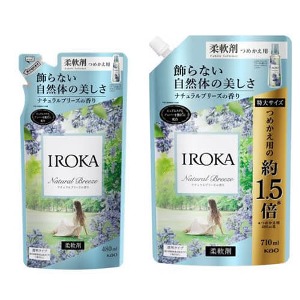 IROKA 섬유유연제 내추럴 브리즈 향 리필용 (용량 선택)